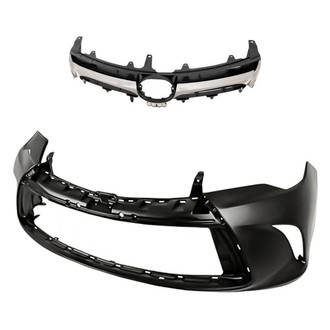 Replacement - 2-Piece (Front Bumper Cover, Grille) (Standard Line)