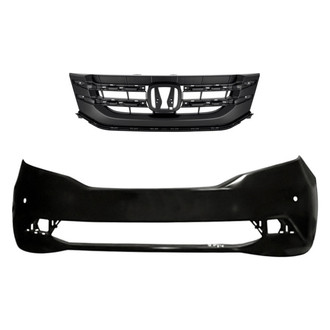 Replacement - 2-Piece (Front Bumper Cover, Grille) (Standard Line)
