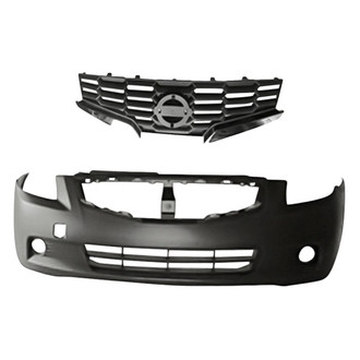 Replacement - 2-Piece (Front Bumper Cover, Grille) (Standard Line)