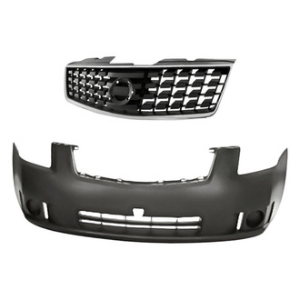 Replacement - 2-Piece (Front Bumper Cover, Grille) (Standard Line)
