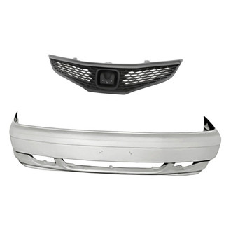 Replacement - 2-Piece (Front Bumper Cover, Grille) (Standard Line)