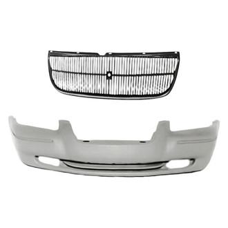 Replacement - 2-Piece (Front Bumper Cover, Grille) (Standard Line)