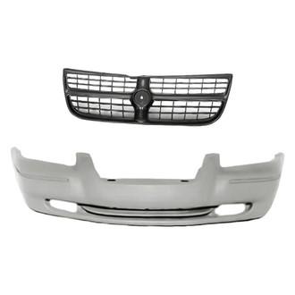 Replacement - 2-Piece (Front Bumper Cover, Grille) (Standard Line)