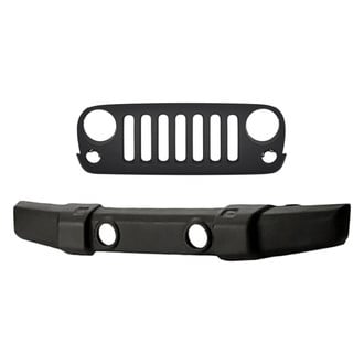 Replacement - 2-Piece (Front Bumper Cover, Grille) (Standard Line)