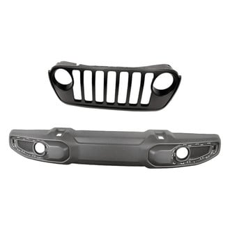 Replacement - 2-Piece (Front Bumper Cover, Grille) (Standard Line)