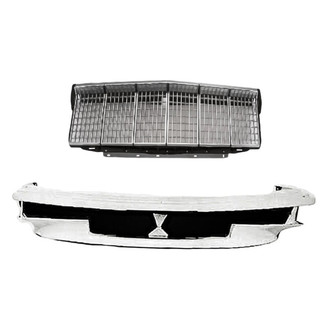Replacement - 2-Piece (Front Bumper Cover, Grille) (Standard Line)