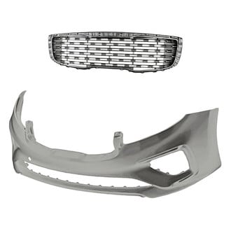 Replacement - 2-Piece (Front Bumper Cover, Grille) (Standard Line)