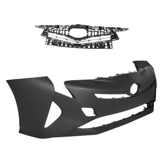 Replacement - 2-Piece (Front Bumper Cover, Grille) (Standard Line)