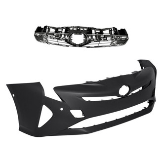 Replacement - 2-Piece (Front Bumper Cover, Grille) (Standard Line)