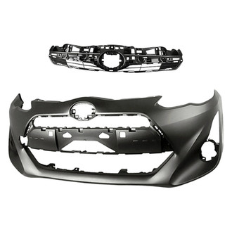 Replacement - 2-Piece (Front Bumper Cover, Grille) (Standard Line)