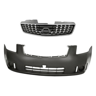 Replacement - 2-Piece (Front Bumper Cover, Grille) (Standard Line)