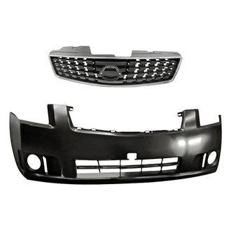 Replacement - 2-Piece (Front Bumper Cover, Grille) (Standard Line)