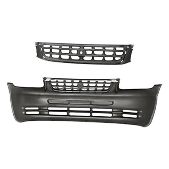 Replacement - 2-Piece (Front Bumper Cover, Grille) (Standard Line)