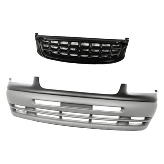 Replacement - 2-Piece (Front Bumper Cover, Grille) (Standard Line)