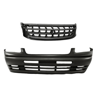 Replacement - 2-Piece (Front Bumper Cover, Grille) (Standard Line)