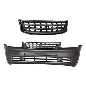 Replacement - 2-Piece (Front Bumper Cover, Grille) (Standard Line)