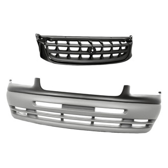 Replacement - 2-Piece (Front Bumper Cover, Grille) (Standard Line)