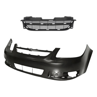 Replacement - 2-Piece (Front Bumper Cover, Grille) (Standard Line)