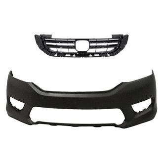 Replacement - 2-Piece (Front Bumper Cover, Grille) (Standard Line)
