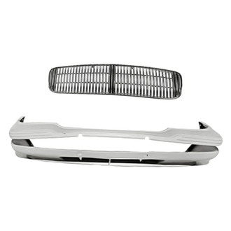 Replacement - 2-Piece (Front Bumper Cover, Grille) (Standard Line)