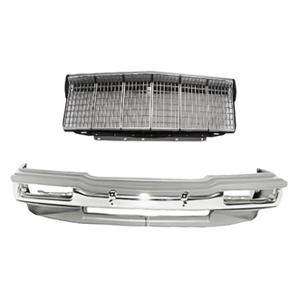 Replacement - 2-Piece (Front Bumper Cover, Grille) (Standard Line)