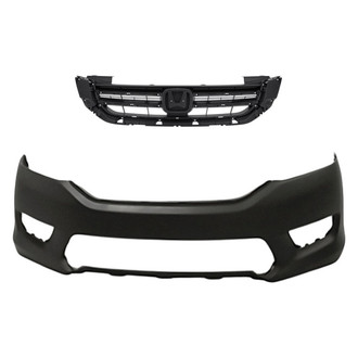 Replacement - 2-Piece (Front Bumper Cover, Grille) (Standard Line)