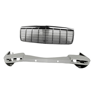 Replacement - 2-Piece (Front Bumper Cover, Grille) (Standard Line)
