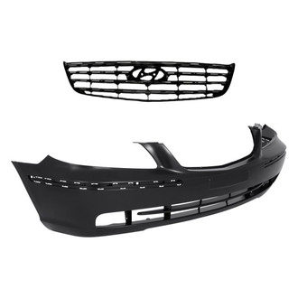 Replacement - 2-Piece (Front Bumper Cover, Grille) (Standard Line)