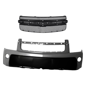 Replacement - 2-Piece (Front Bumper Cover, Grille) (Standard Line)