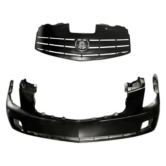 Replacement - 2-Piece (Front Bumper Cover, Grille) (Standard Line)