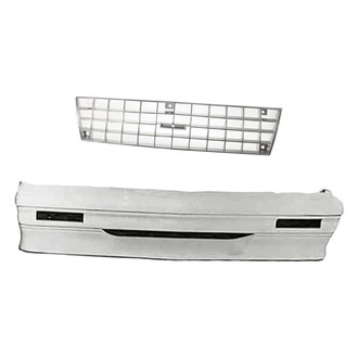 Replacement - 2-Piece (Front Bumper Cover, Grille) (Standard Line)