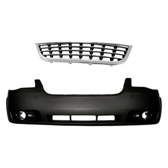 Replacement - 2-Piece (Front Bumper Cover, Grille) (CAPA Certified)