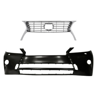 Replacement - 2-Piece (Front Bumper Cover, Grille) (CAPA Certified)