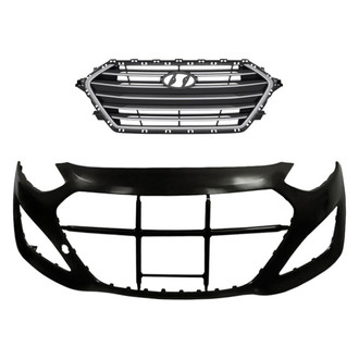 Replacement - 2-Piece (Front Bumper Cover, Grille) (Standard Line)
