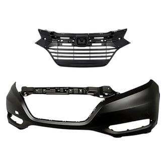 Replacement - 2-Piece (Front Bumper Cover, Grille) (Standard Line)