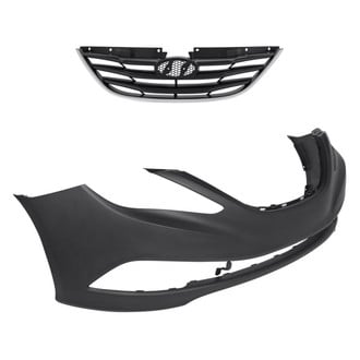Replacement - 2-Piece (Front Bumper Cover, Grille) (Standard Line)
