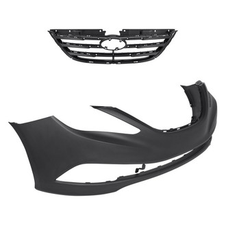 Replacement - 2-Piece (Front Bumper Cover, Grille) (Standard Line)
