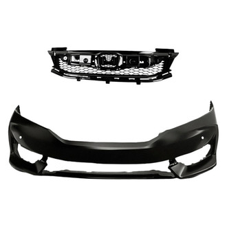 Replacement - 2-Piece (Front Bumper Cover, Grille) (Standard Line)
