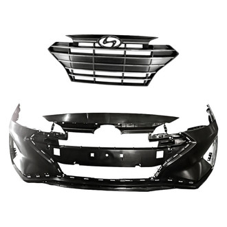 Replacement - 2-Piece (Front Bumper Cover, Grille) (CAPA Certified)