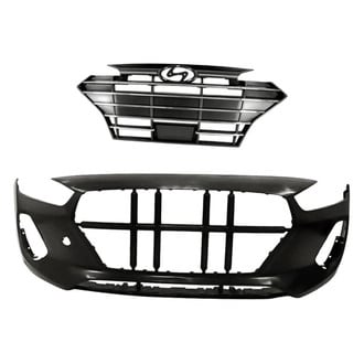Replacement - 2-Piece (Front Bumper Cover, Grille) (CAPA Certified)