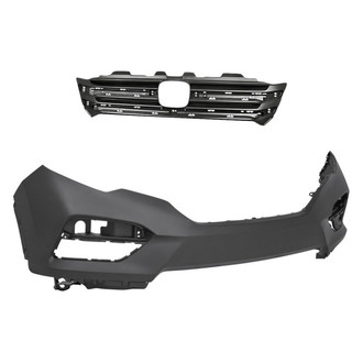 Replacement - 2-Piece (Front Bumper Cover, Grille) (Standard Line)