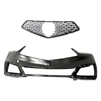 Replacement - 2-Piece (Front Bumper Cover, Grille) (Standard Line)