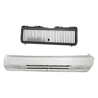 Replacement - 2-Piece (Front Bumper Cover, Grille) (Standard Line)