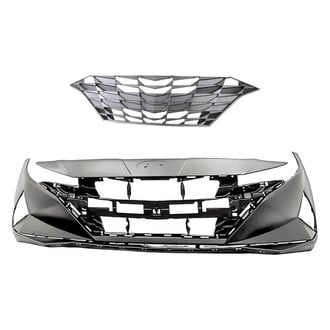 Replacement - 2-Piece (Front Bumper Cover, Grille) (CAPA Certified)