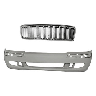 Replacement - 2-Piece (Front Bumper Cover, Grille) (Standard Line)