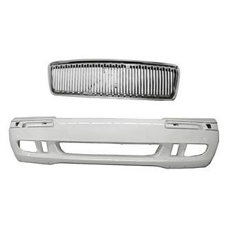 Replacement - 2-Piece (Front Bumper Cover, Grille) (Standard Line)