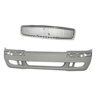 Replacement - 2-Piece (Front Bumper Cover, Grille) (Standard Line)
