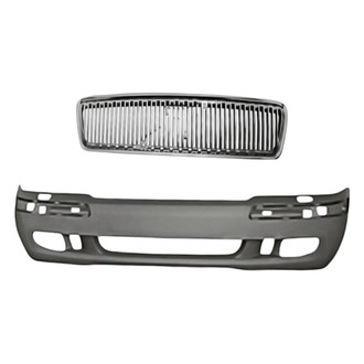 Replacement - 2-Piece (Front Bumper Cover, Grille) (Standard Line)