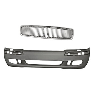 Replacement - 2-Piece (Front Bumper Cover, Grille) (Standard Line)