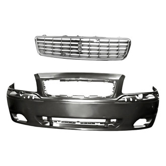 Replacement - 2-Piece (Front Bumper Cover, Grille) (Standard Line)
